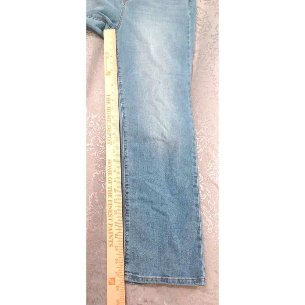 Ella Moss Women's Blue Jeans Sz 14 High Rise Straight Stretch WORN